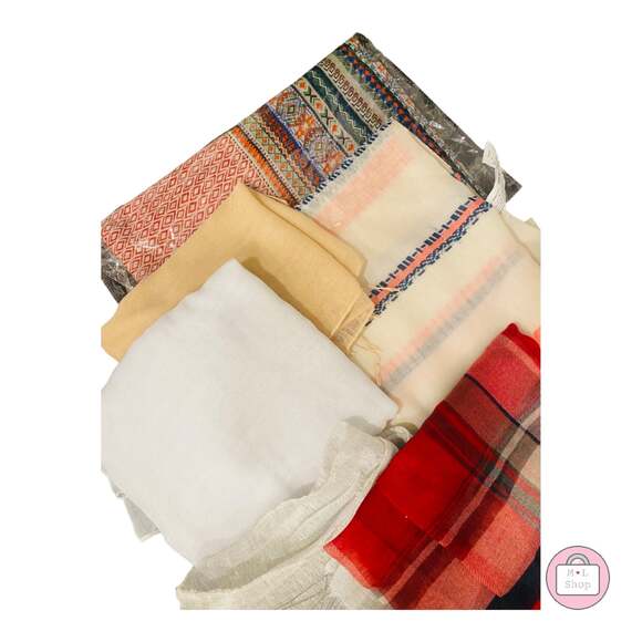 Lot of 6 Assorted Scarves Wrap Around and Infinity Style - Picture 3 of 3